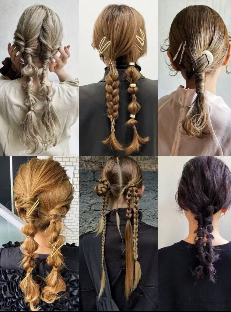 Japanese-style braids