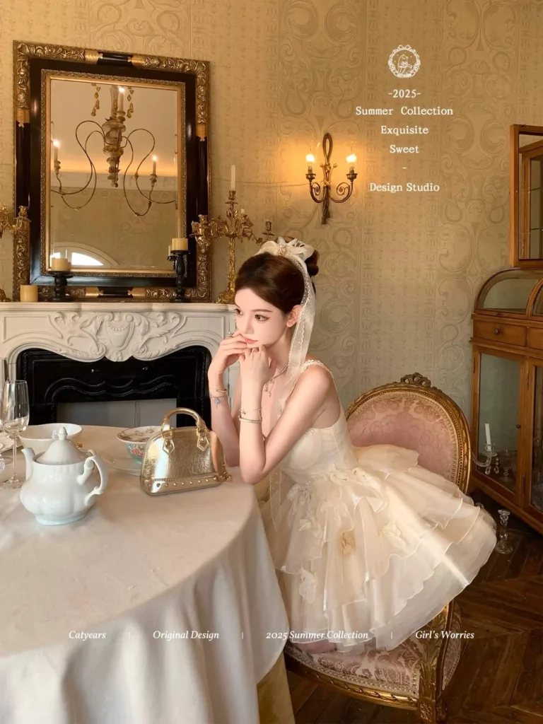 Tulle Embroidered Gown