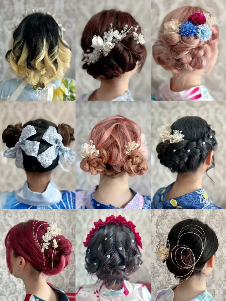 Japanese-style braids